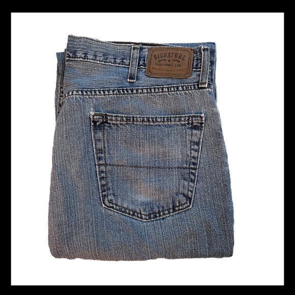 Signature Levi Strauss Men Relaxed Fit Jean 40X30 - Picture 2 of 8